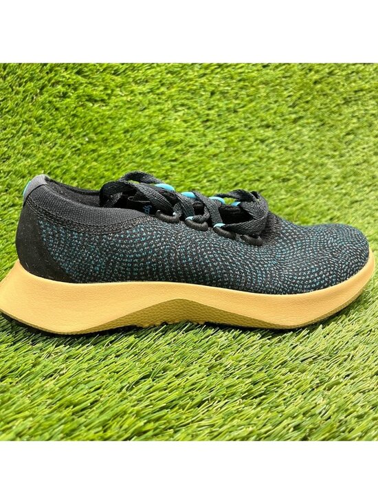Allbirds Shoes - Allbirds Wool Dasher 2 Womens Size 7.5 Black Teal Gum Running Shoes Sneakers